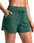 Soothfeel Women's Running Shorts - Quick Dry High Waisted Athletic Shorts with Pockets | 3.5" Length