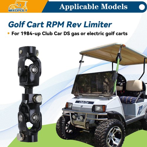 Mixopoly Golf Cart Intermediate Steering Joint Replacement for Club Car DS 1984-Up Gas or Electric Replace OEM 1013861 1012454 103601601 1036016-01