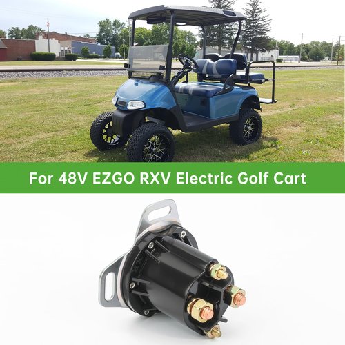 10L0L Golf Cart 48V 150A Solenoid for EZGO RXV 2008-up Electric Golf Cart,4 Terminal,Replace OEM 624317 649373