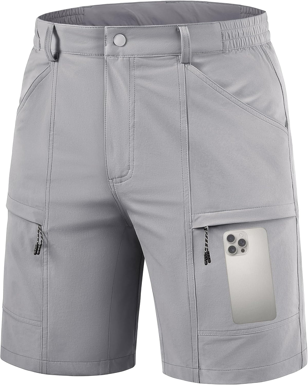 TACVASEN Men's Hiking Cargo Shorts - Quick Dry Lightweight Stretch Design | 10" Outdoor Travel Shorts with 5 Pockets