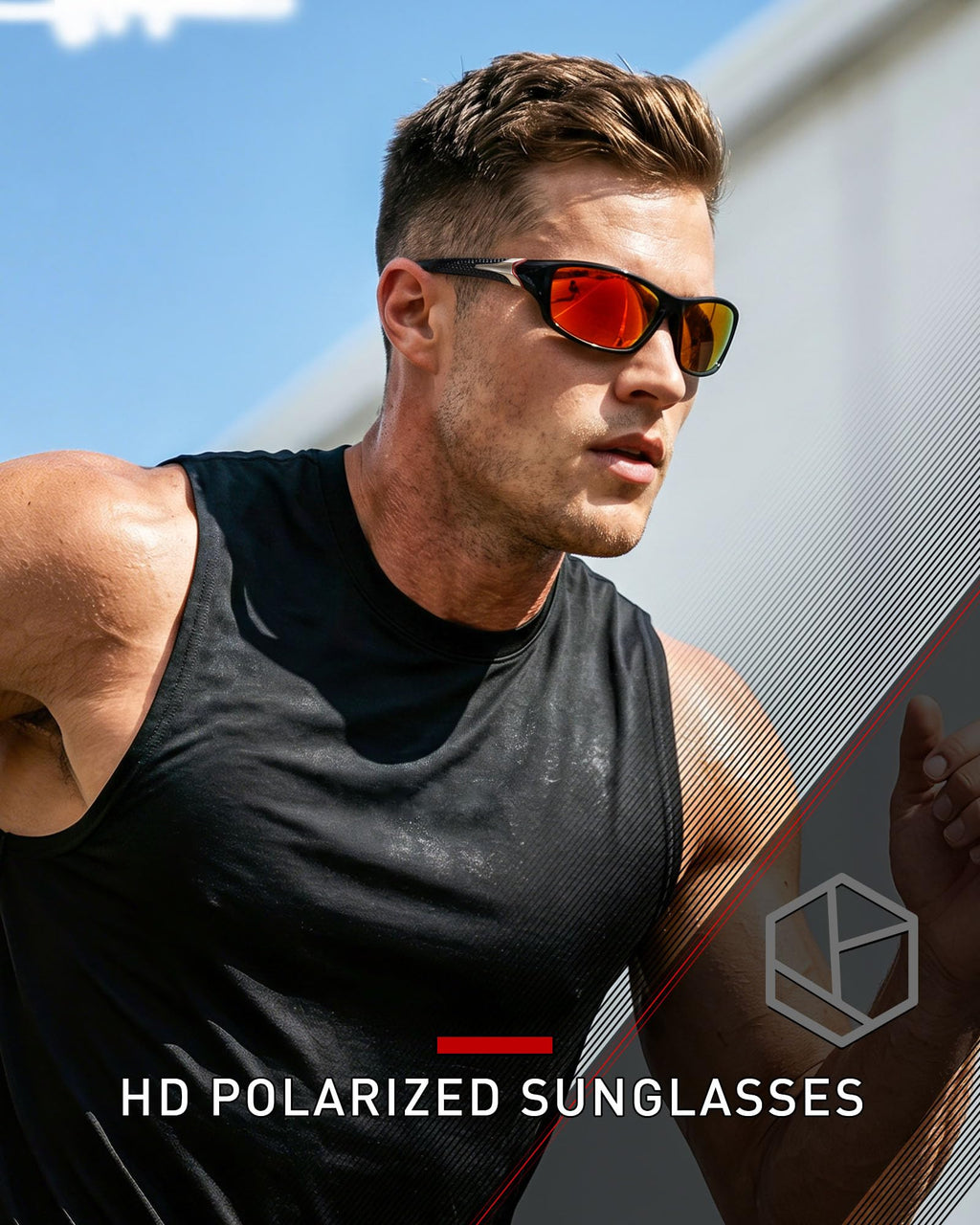 KALIYADI 3 Pack Polarized Sunglasses-Men Sports Sun-glasses: Mens Sunglasses UV Protection for Fishing Driving Cycling