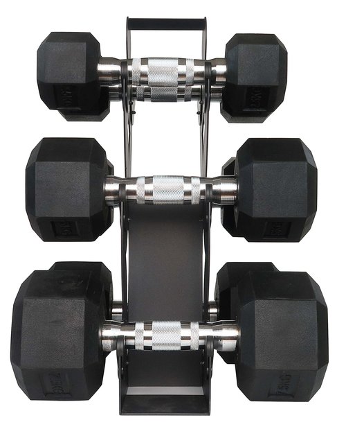 Dumbbell Storage Rack Weight Organizer Rack Only for Home Gym Weight Rack No need Assembly (3-Tier)