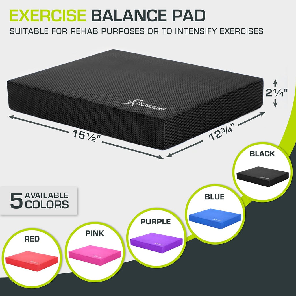 ProsourceFit Balance Pad - Non-Slip Foam Mat for Fitness, Yoga & Stability Training | Ideal for Therapy