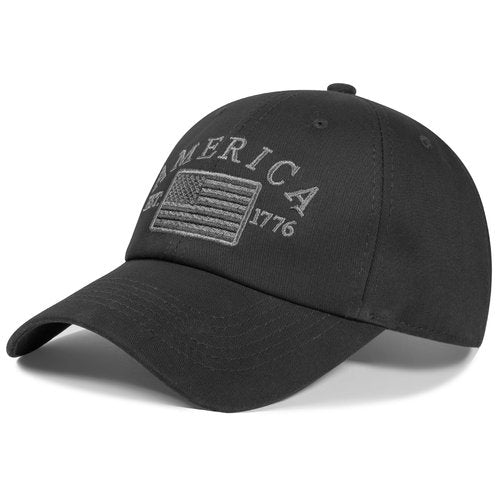 IIN American Flag Baseball Cap for Men Women Low Profile USA Army Tactical Operator Military Plain Dad Hat