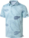 Obla Men's Golf Polo Shirt - Short Sleeve Dry Fit Moisture-Wicking Casual Print | Comfortable Fit