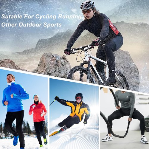 HYCOPROT Thermal Underwear for Men Fleece Lined Long Johns Men’s Top Bottom Set Base Layer Thermals Shirts Pants Leggings Warm Winter Clothes Insulated Heated Compression Hunting Gear for Cold Weather