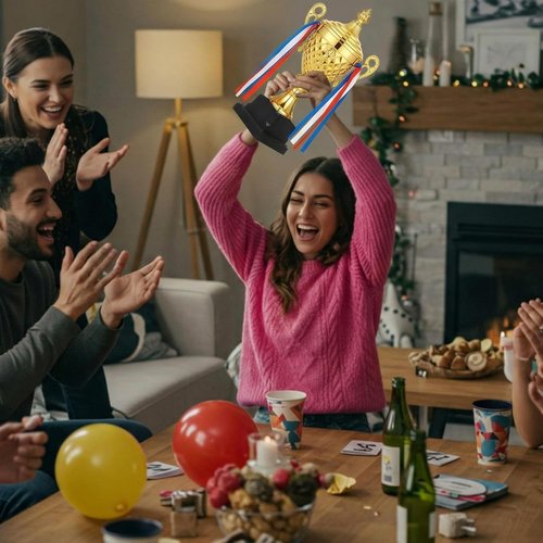 Liliaafar Soccer Trophy - Large Gold Metal Cup for Sports Championships & Tournaments | Perfect Gift