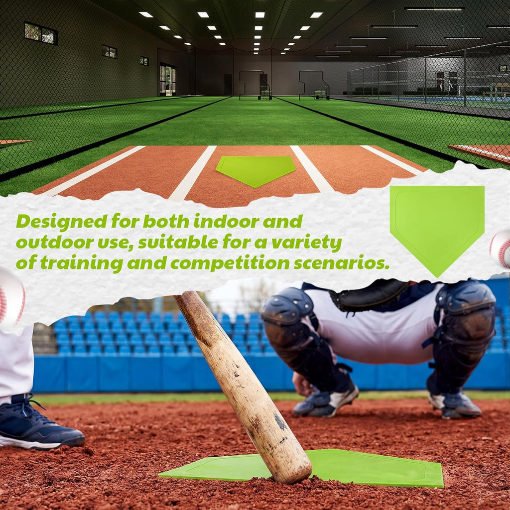 Soulchen Baseball Home Plate - Portable Rubber Base for Practice | Ideal for Batting & Pitching Training