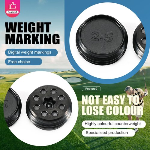 TokongsenXizali Golf Club Weight - 1Pc Adjustable Head Weight Screw for PXG GEN 4, GEN 5, GEN 6, Models 0311P, 0311XP, 0211, 0811 - Black (1Pcs 20g)
