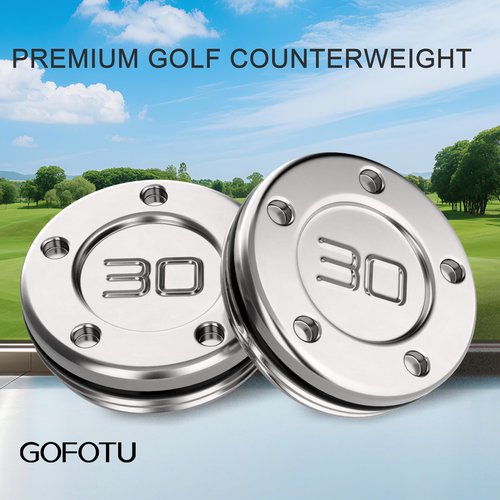 Gofotu 2pcs 30g Golf Custom Weights Compatible with Titleist Scotty Cameron Golf Club Putters Newport No Painting (2pcs 30g)
