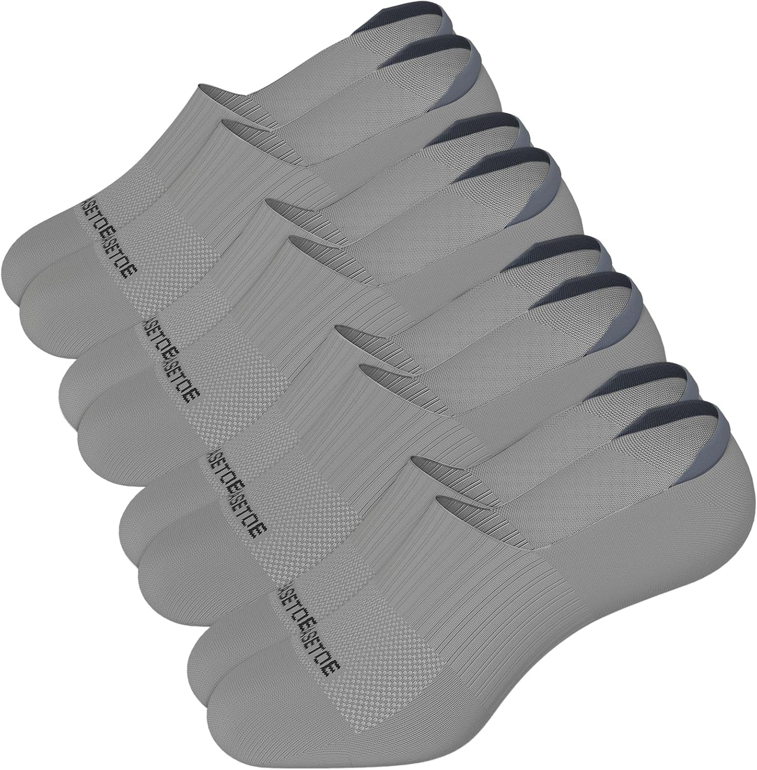 Skiennix No Show Socks for Women - 77% Cotton Non-Slip Invisible Low Cut Liners | 4/8 Pairs