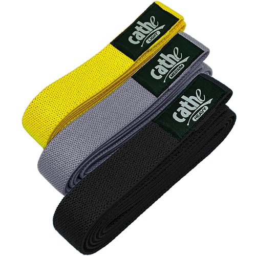 Cathe Extra Long Cloth Fabric Boss Resistance Bands for Taller People - If You are On The Taller Side (5' 6" to 6' Tall), These Longer-Length Elastic Boss Bands Will Be Your Perfect Choice