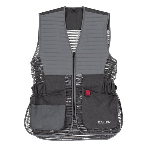 Allen Company Men's Competitor Shooting Vest – Mesh Vest with Moveable Shoulder Pad, Deep Pockets & Side Straps - XL/2XL