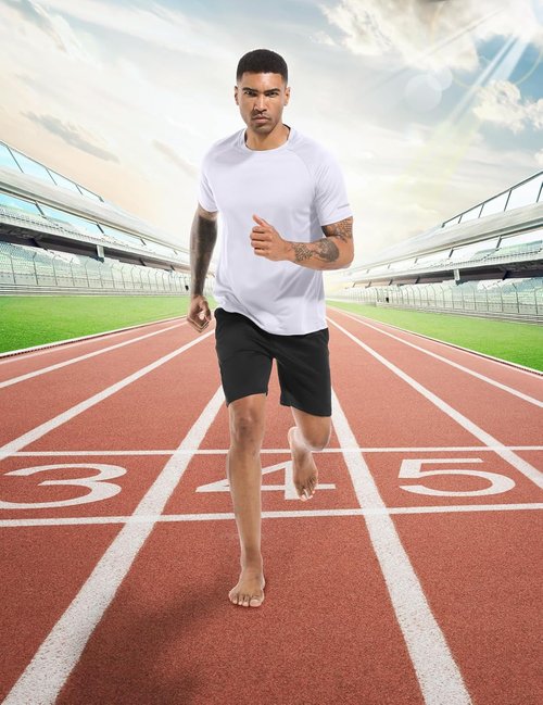 Boyzn Men's Workout Running Shirts - Moisture-Wicking Dry Fit Athletic Tees | 1, 3, 5, or 7 Pack
