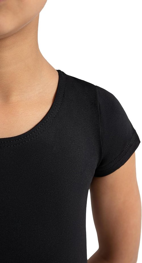 Capezio Girls Short Sleeve Leotard - Comfortable Fit for Dance | Available in Various Sizes