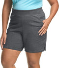 Just My Size Plus Size Cotton Jersey Shorts - Comfortable Pull-On Gym Shorts | 7-Inch Inseam