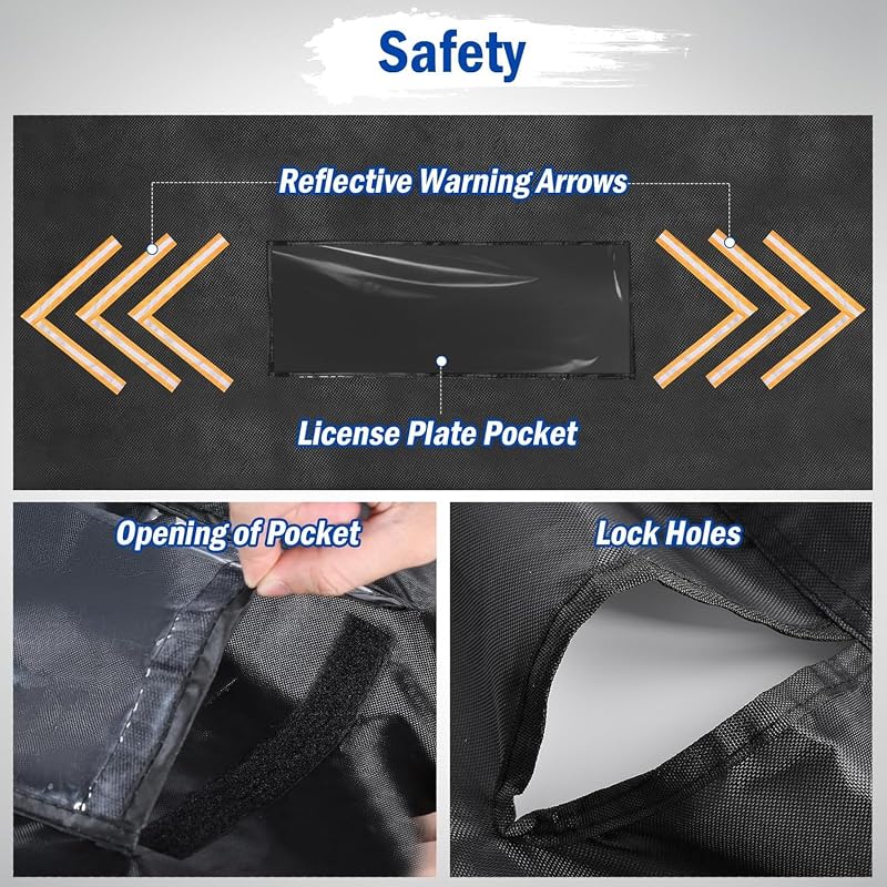 2 Bike Transport Cover for Rack - 840D Waterproof Heavy Duty Bicycle Cover with Windproof Straps (Variation: Bicycle Cover for Transport (2 Bike))