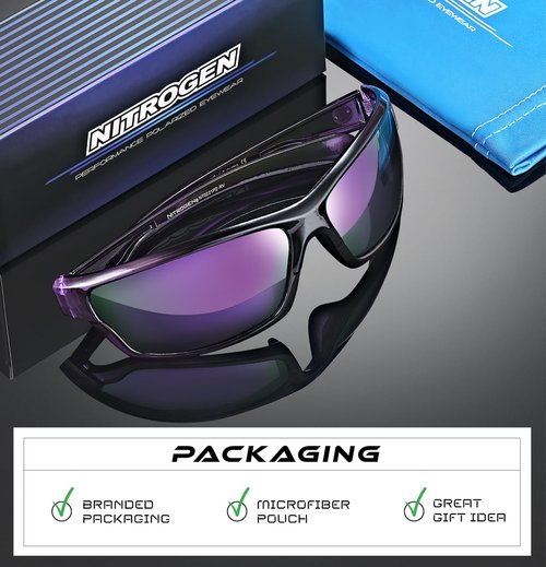 Nitrogen Polarized Sport Sunglasses - UV400 Protection for Men & Women | Ideal for Driving, Fishing, Running