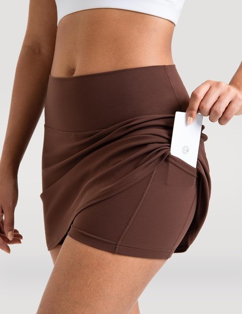 Colorfulkoala Dreamlux Skirts - High Rise Athletic Golf & Tennis Skorts with Built-In Shorts & Pockets