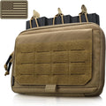 WYNEX Tactical Utility Tool Pouch - Kangaroo Style Molle Admin Organizer with Mag/Zipper Strip Insert