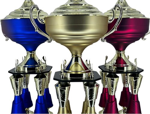 Express Medals Giant 54-Inch Tall Trophy Cup Award - Custom Engraving, Gold/Red/Blue Options
