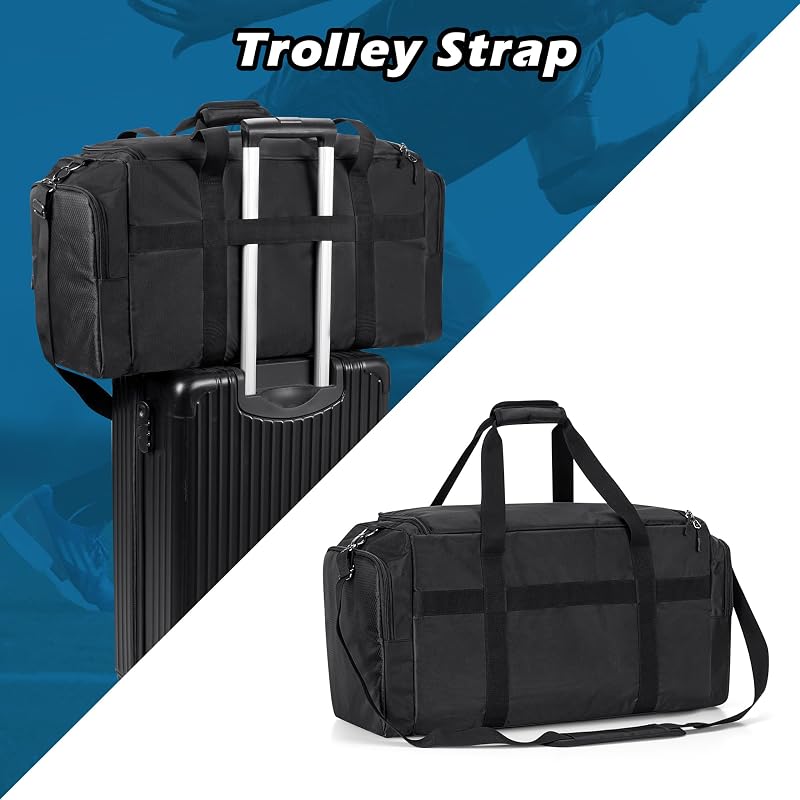 DSLEAF Sneaker Travel Bag 4 Shoes Duffle Bag with Dividers