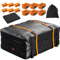 BRAMBLE Strong Car Roof Bag Rooftop Cargo Carrier 20 Cubic Feet, 100% Waterproof & Tear Resistant Car Roof Cargo Carrier, Fit for All Cars with/Without Roof Rack, Include Non-Slip Mat, Hooks, Straps