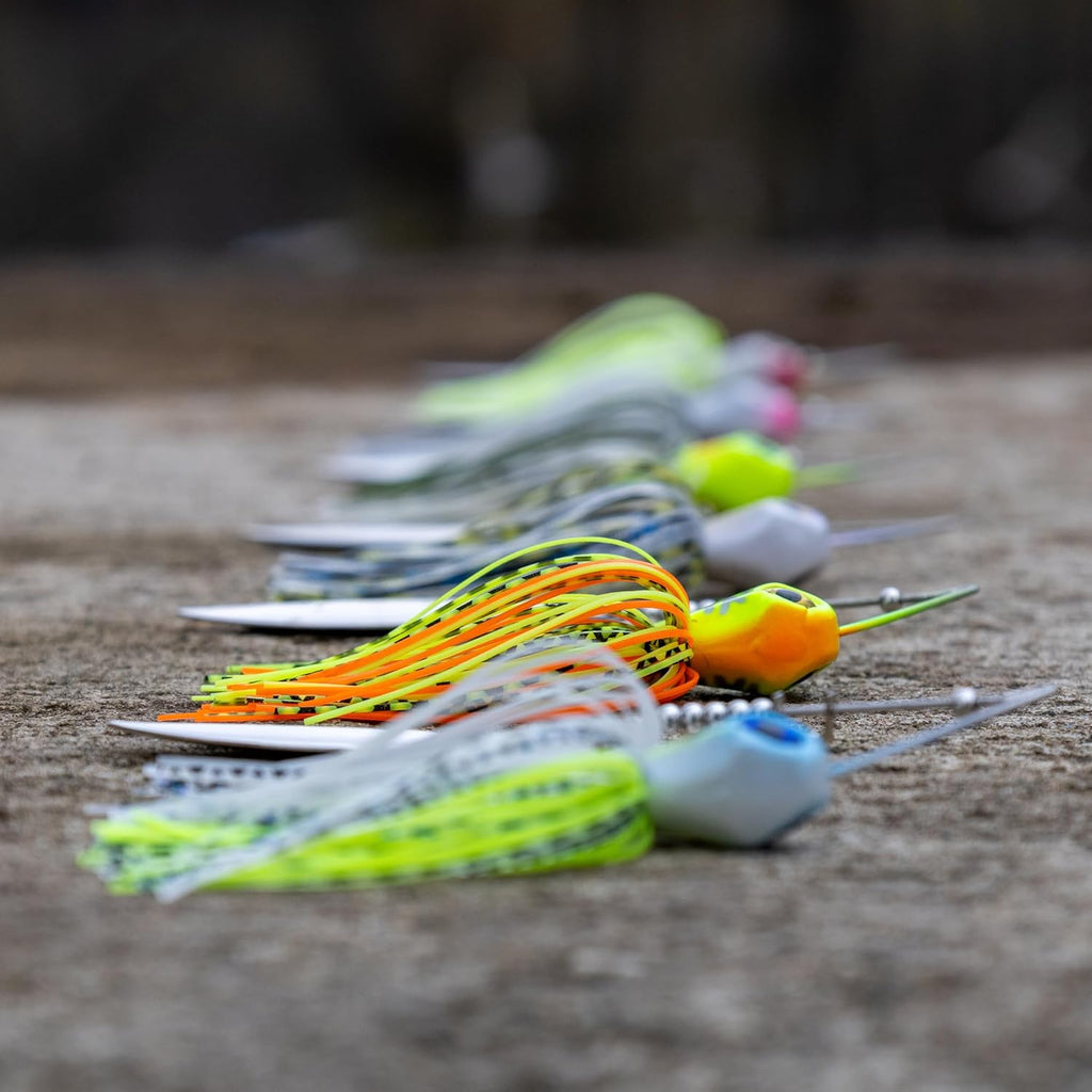 Reaction Tackle Spinner Bait Fishing Lure - 3-Pack for Bass, Trout, Pike, Salmon & Walleye