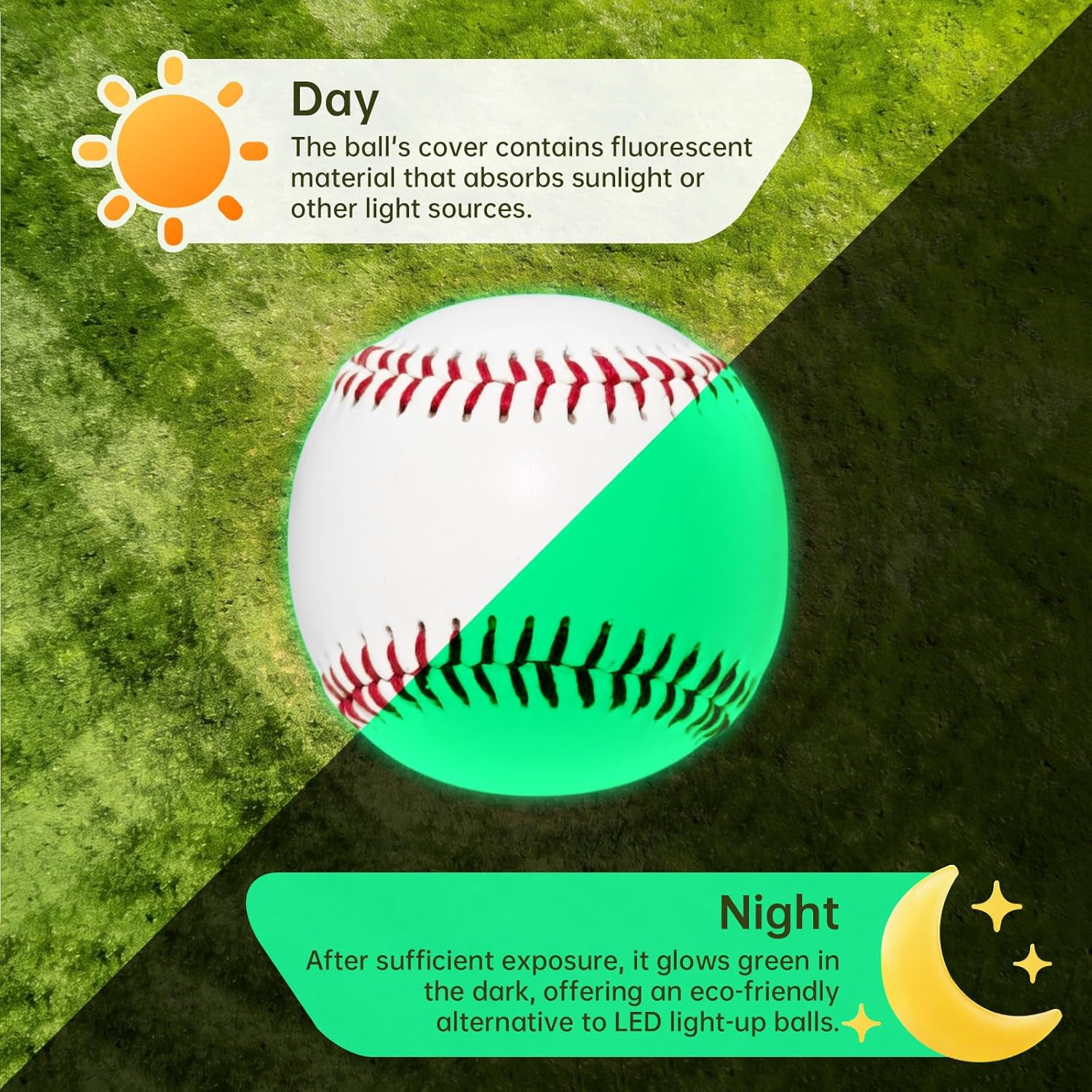Skiennix Pitching Grip Trainers - 3-Piece Set with 2 Training Baseballs & Glow in the Dark Ball for Beginners