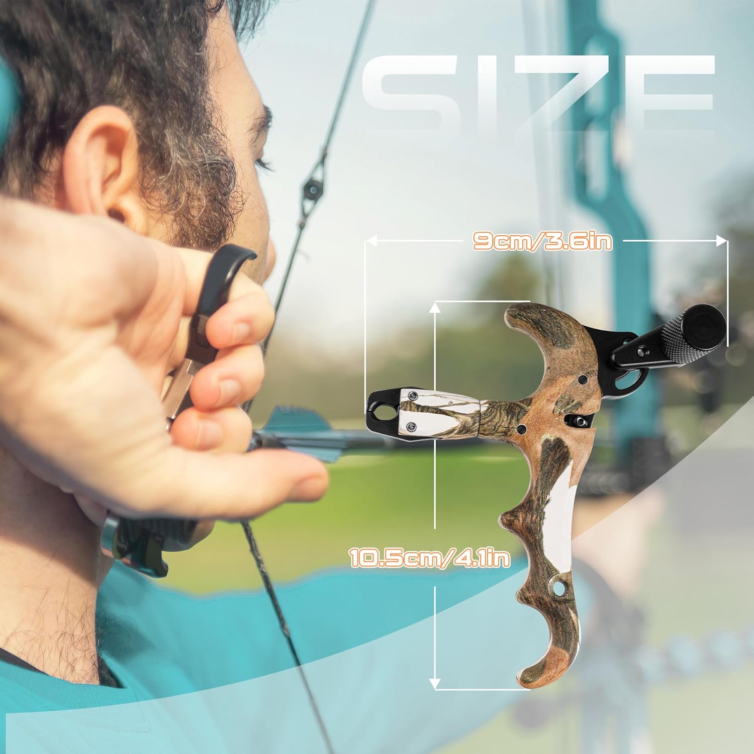 Skiennix Bow Release - 360° Rotatable Thumb Trigger for Compound Bow - Precision Archery Accessory