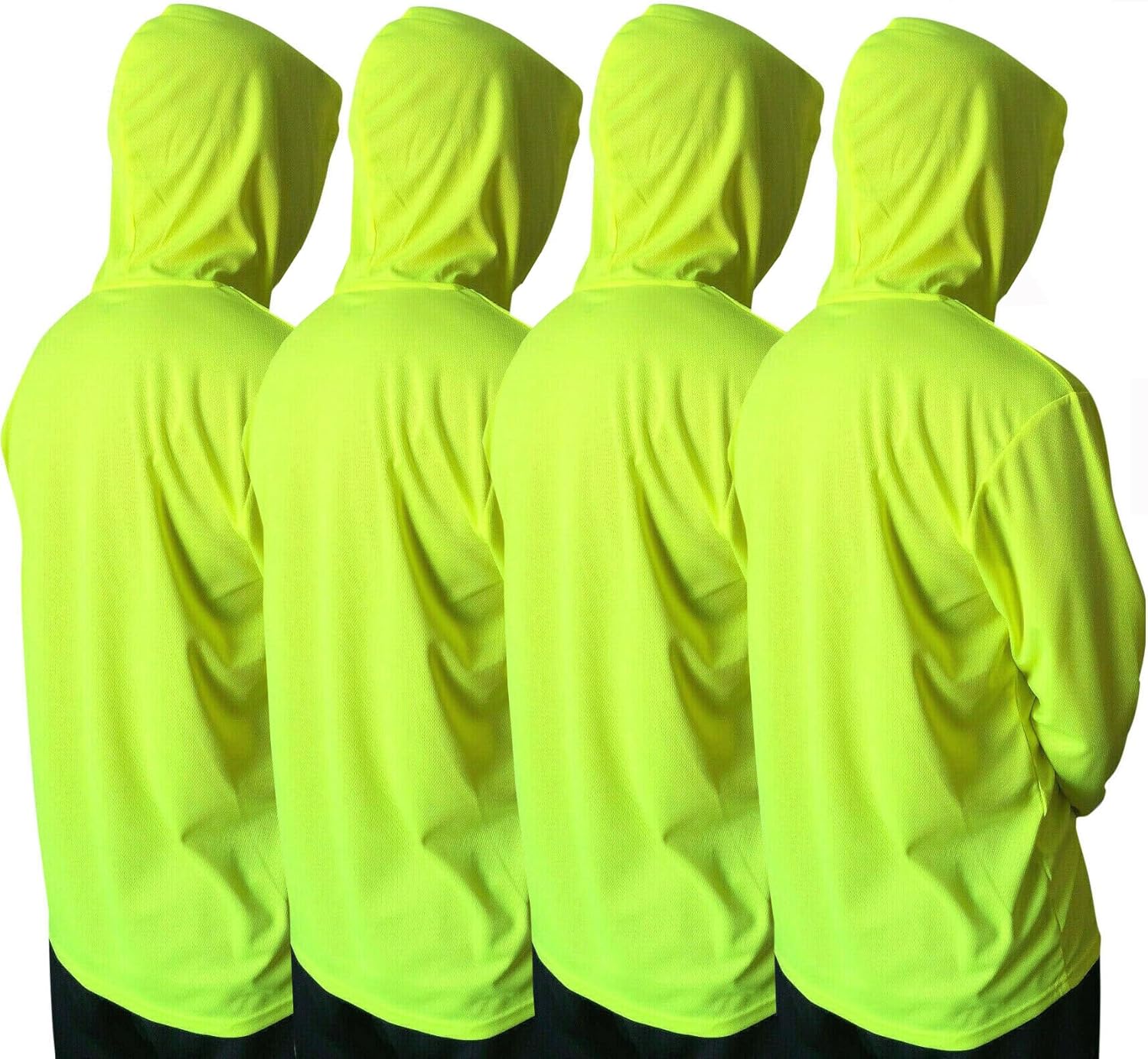 Skiennix Men's Long Sleeve UPF 50+ Sun Protection T-Shirt - Breathable Workout Hoodie