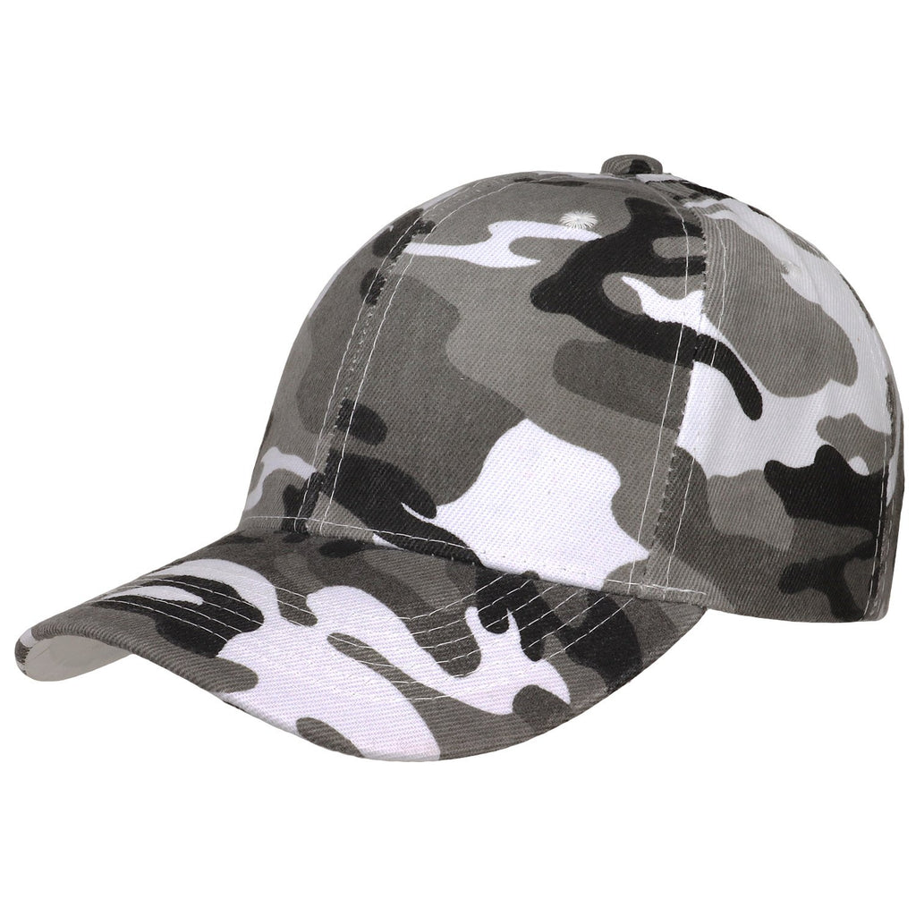 Falari Baseball Cap Adjustable Size for Running Workouts and Outdoor Activities All Seasons (2pk Digital & Grey Camo)