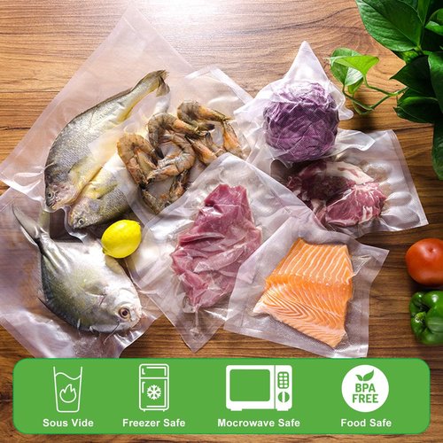 FoodSaver Vacuum Sealer Bags - 200 Quart, 8x12 Inch, Heavy Duty, BPA Free for Meal Prep & Sous Vide