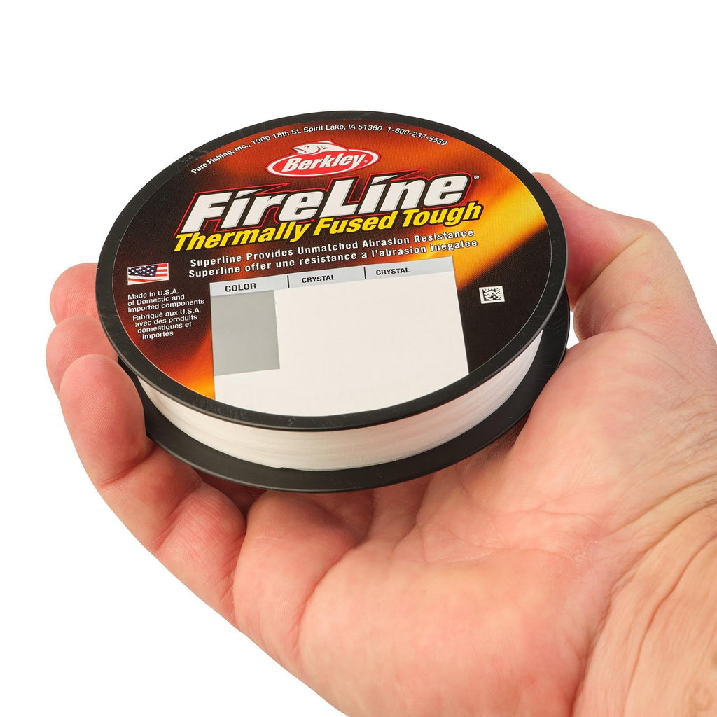 Berkley FireLine Superline Fishing Line, Crystal, 6lb, 2.7kg, 125yd, 114m, Suitable for Freshwater Environments