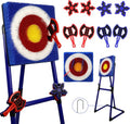 BunnyBoo Axe Throwing Game - Safe Bristle Target Set with 4 Axes & Darts | Portable Fun for Kids & Adults