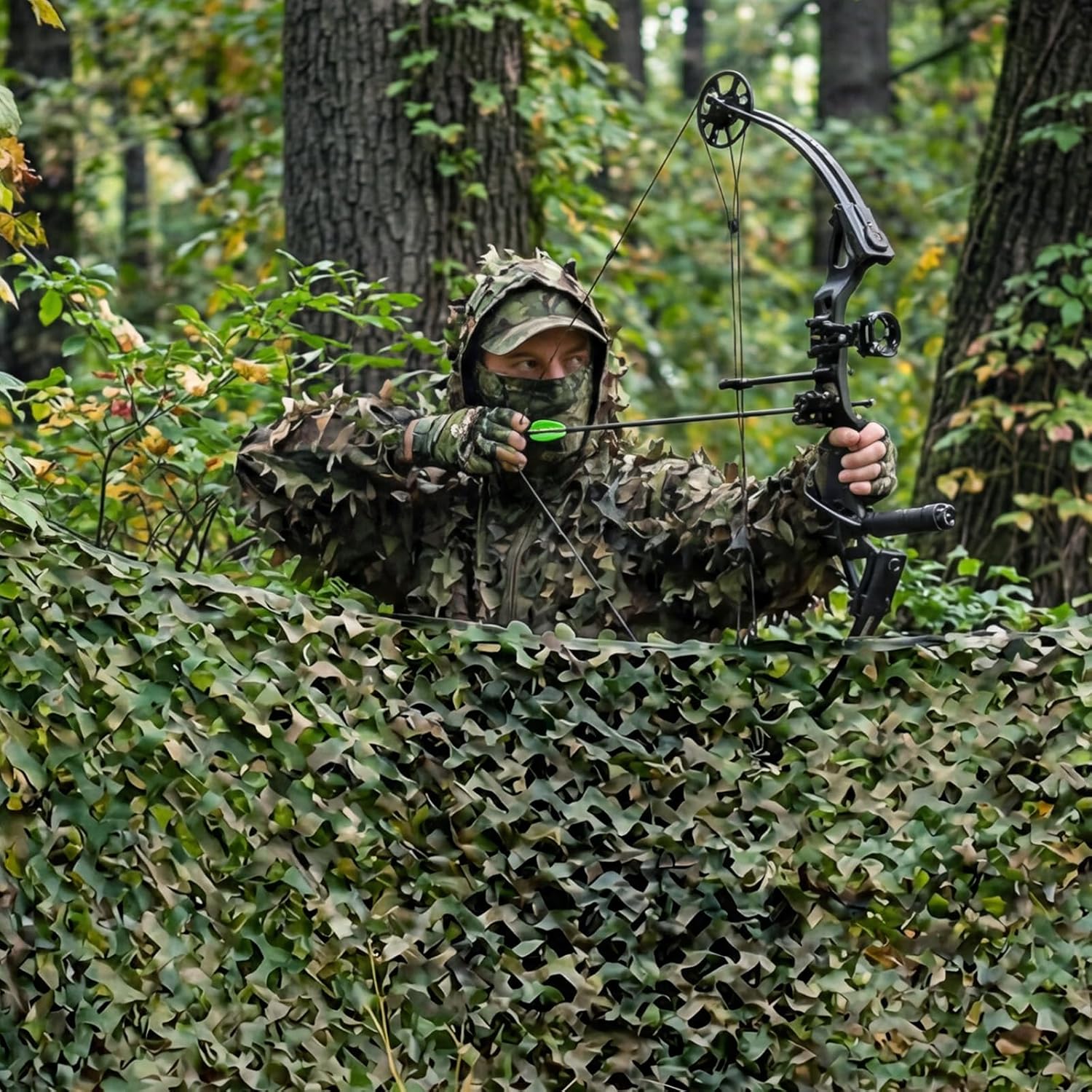 Sitong Camo Netting Roll - Versatile Hunting & Military Decoration | Sunshade, 4m x 2m