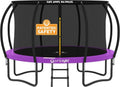 JUMPZYLLA Trampoline - Outdoor 8FT to 16FT with Enclosure, Non-Slip Ladder & Anti-Rust Frame | ASTM Approved for Kids & Adults