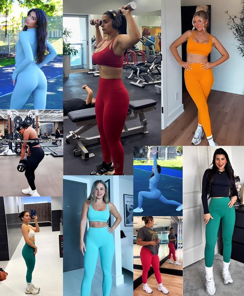 BRXL Leggings for Women High Waist Tummy Control No Front Seam Yoga Pants with Pockets for Workout Gym Running 25" Black L