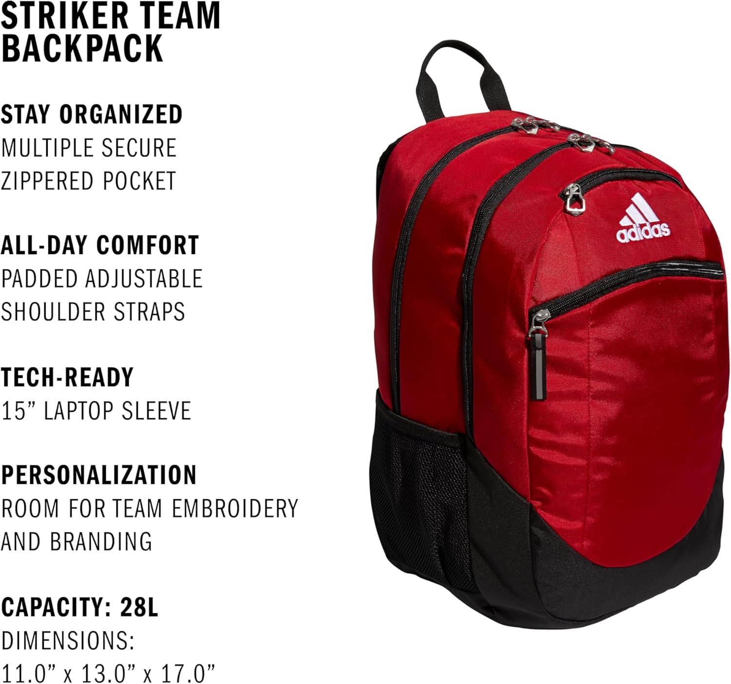 Striker Sports Backpack - Versatile Workout Bag for Soccer & More | Unisex Design
