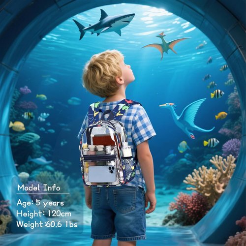 CAMTOP Clear Backpack - Stadium Approved Transparent Bag for Women & Girls | Water Resistant, Small Size