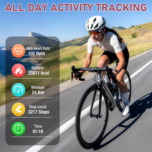 Moremore Fitness Tracker with 24/7 Heart Rate, Sleep Tracker, Step Tracker, Calorie Tracking, IP68 Waterproof Activity Tracker, Fitness Watch for Android iPhones Women Men, Bordeaux