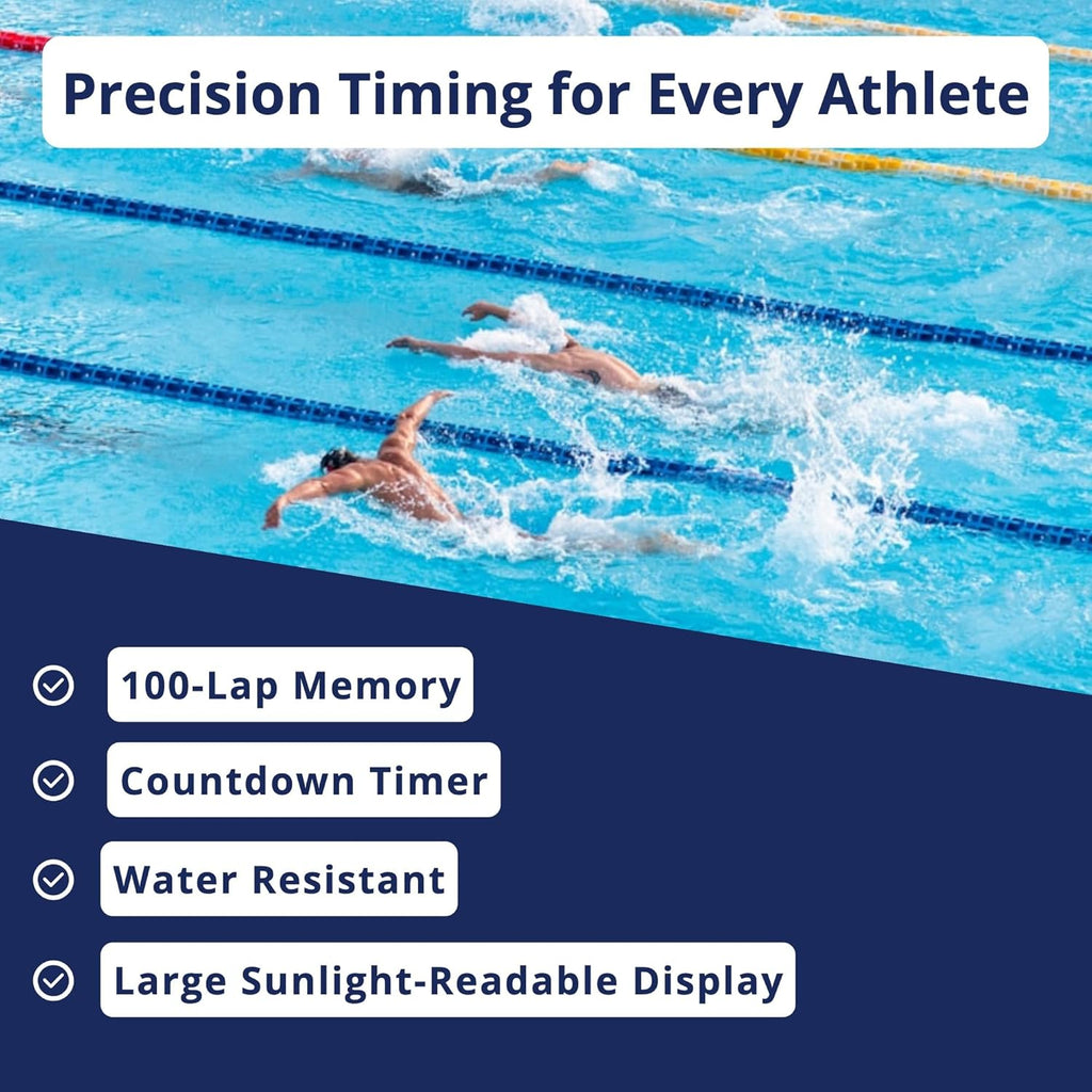 Ultrak 100 Lap Memory Timer - Accurate Timing for Runners | Bright Yellow Design