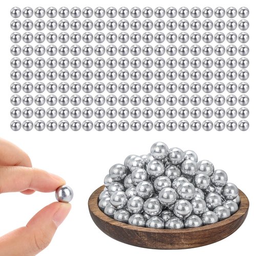 100 Pcs 43 Cal Aluminum Balls for Self Defense and Target Practice, Solid Hard .43 Caliber Ammo Projectiles Paintball Fit for T4E Walther PPQ/ TPM1 and Glock17/G17 (100)