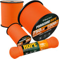 Paracord Rope 750 lb - 500ft Heavy Duty 12-Strand Parachute Cord | Durable Orange Survival Gear
