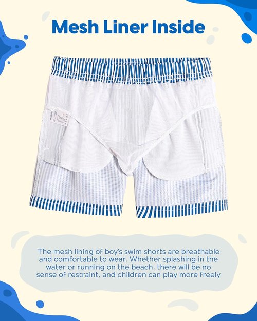 Maamgic Boys Swim Trunks - Stylish Toddler Bathing Suit | Comfortable & Quick-Dry Swimwear