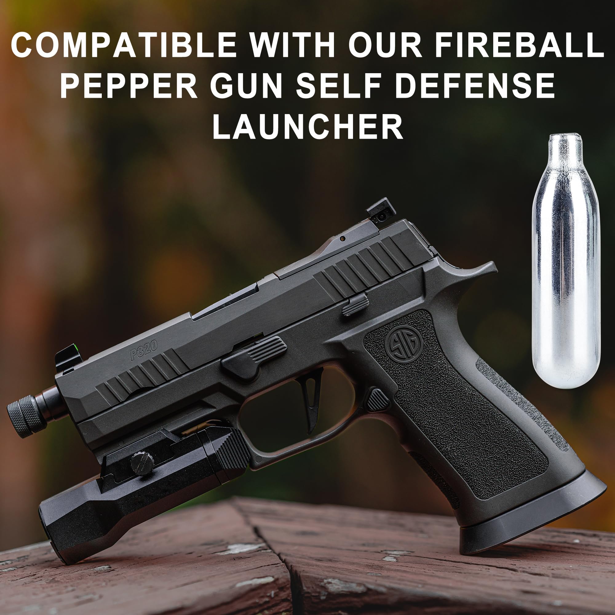 8 Gram/ 12 Gram CO2 Cartridges for Paintball - CO2 Cylinder CO2 Powerlet Cartridges for Airsoft, Air Gun, Pepper Gun P2P HDP 50 Compact(8G-24PC)