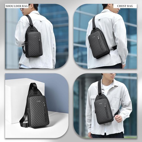FSD Sling Backpack for Men - Water-Resistant Crossbody Travel Bag | Ideal for Hiking & Outdoor Use