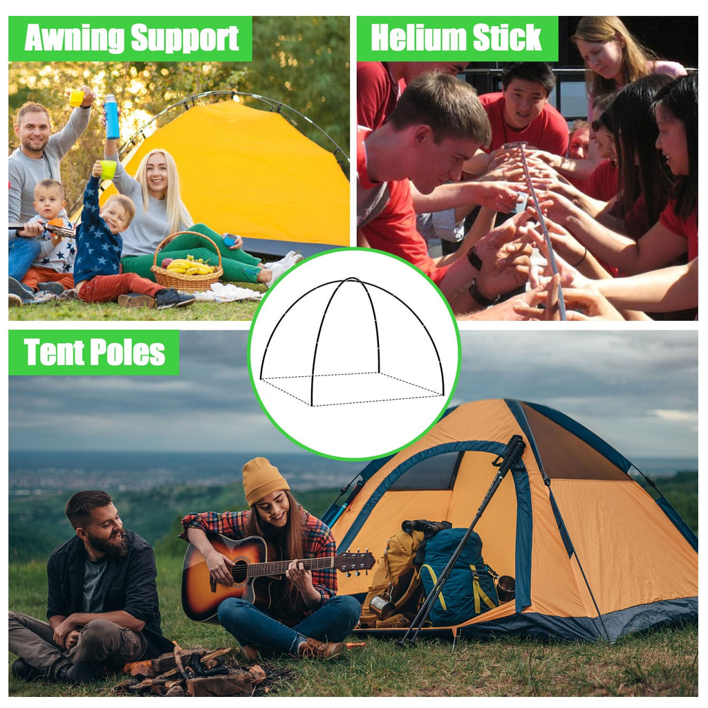 2PCSX 112" Tent Pole；Replacement Poles for Kids Tent,6mm Hiking and Camping Tarp，Suitable for All Kinds of Indoor and Outdoor Camping Tent