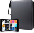 WOT Trading Card Binder - 900 Pocket Zippered Holder for Baseball & Football Cards | Double-Sided Design