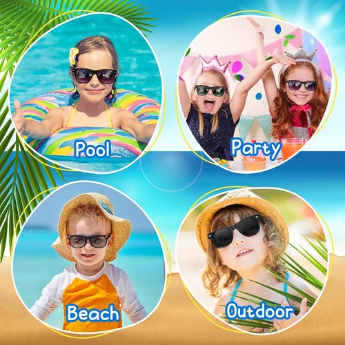 ASTARON 8 Pack Kids' Novelty Sunglasses - Fun Summer Beach Party Favors | Perfect for Goody Bags